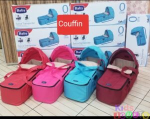 Couffin mobile confort porte bébé imperméable de naissance jusqu'à 9 kilos